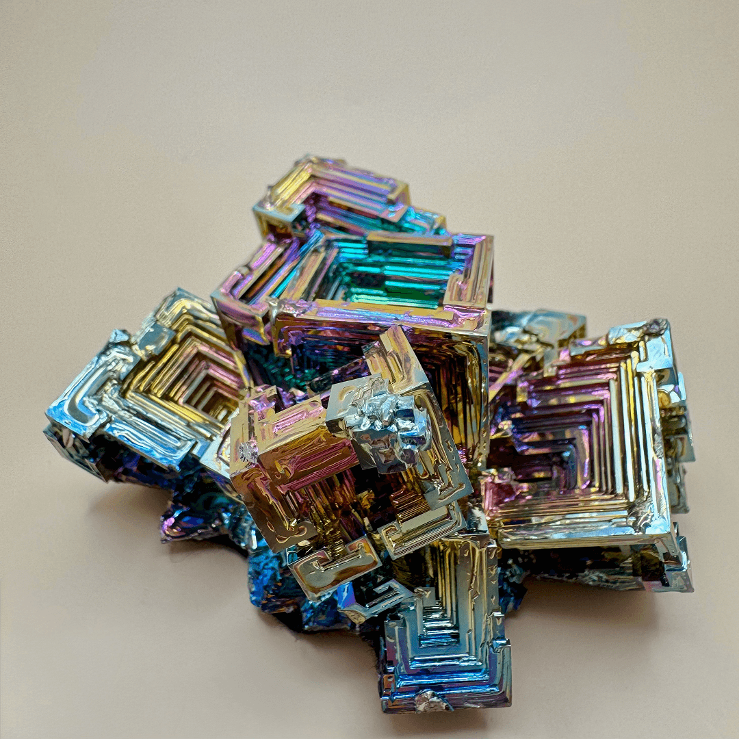 Bismuth Crystal Formation – Gems Of The Earth And More
