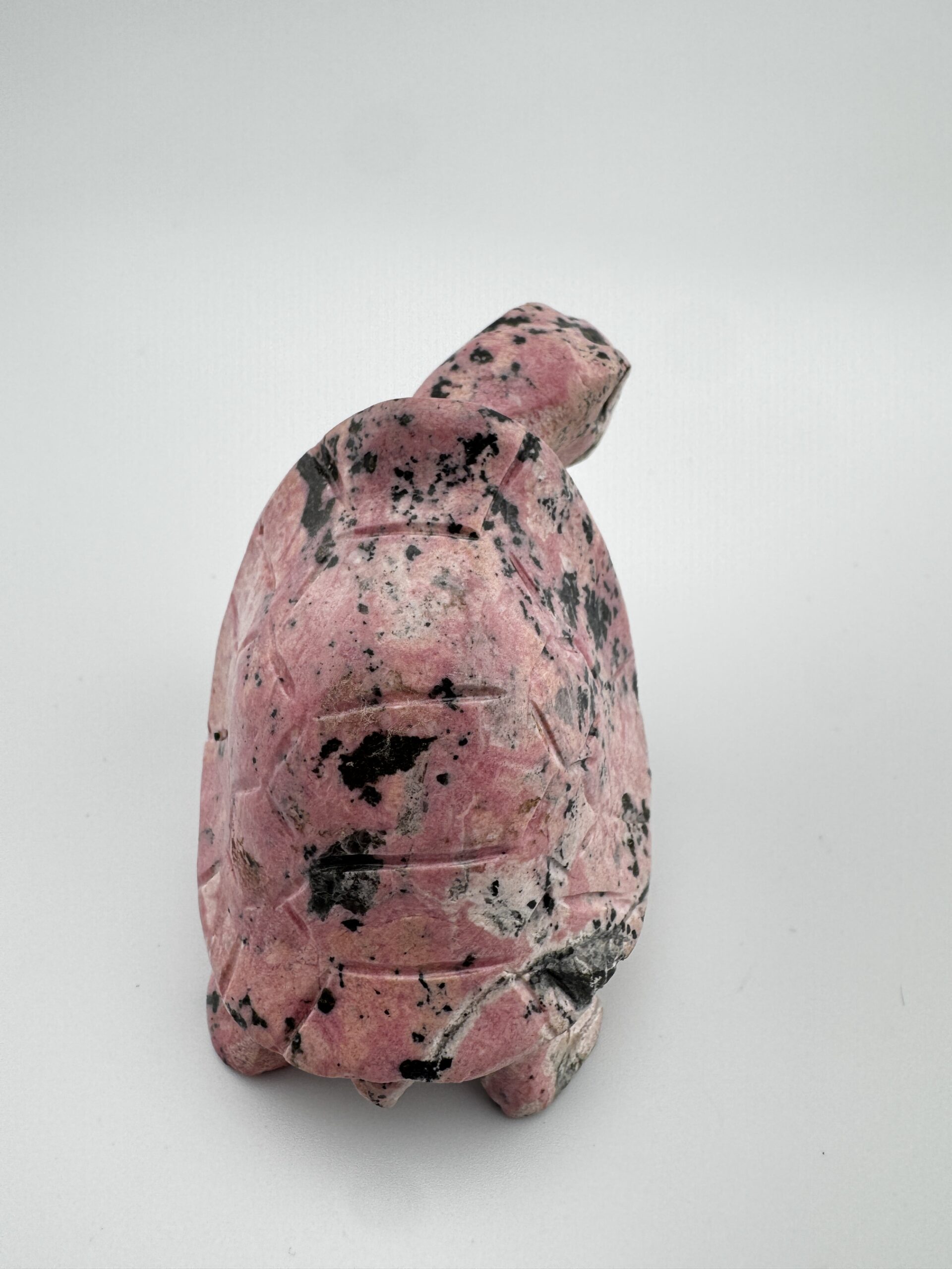 Peruvian Rhodonite Carved Tortoise #7 - Image 9