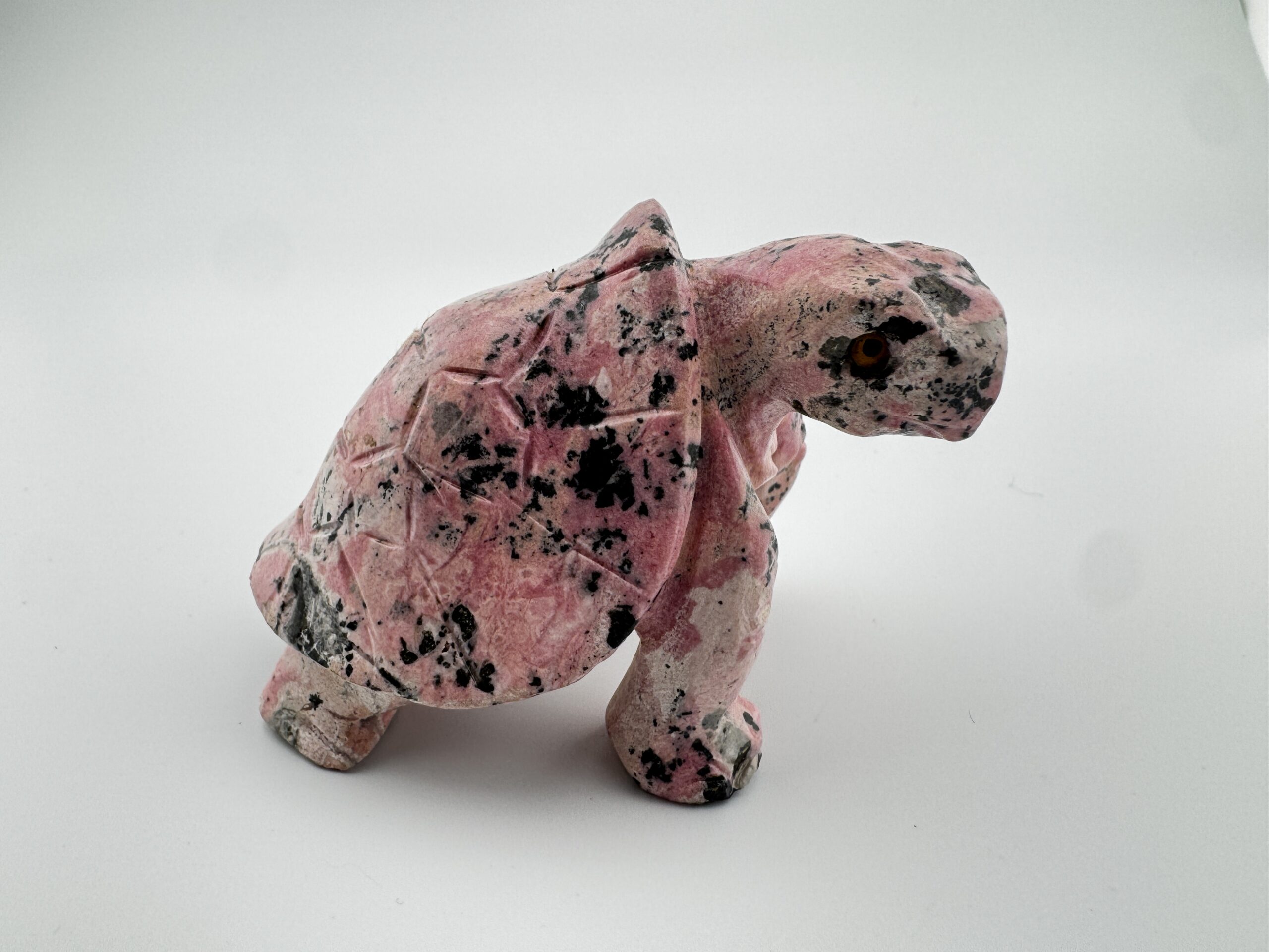 Peruvian Rhodonite Carved Tortoise #7 - Image 10