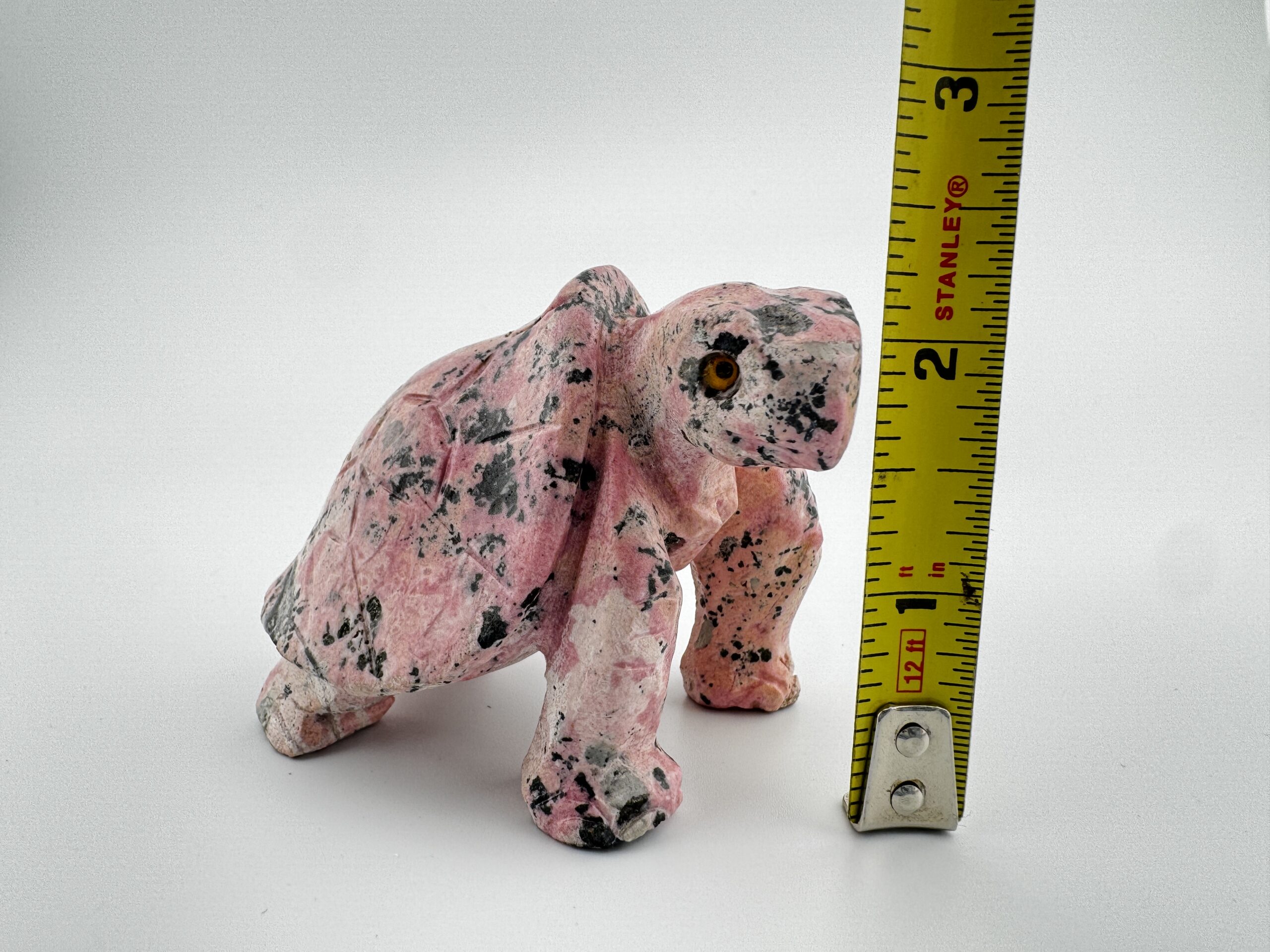 Peruvian Rhodonite Carved Tortoise #7 - Image 11