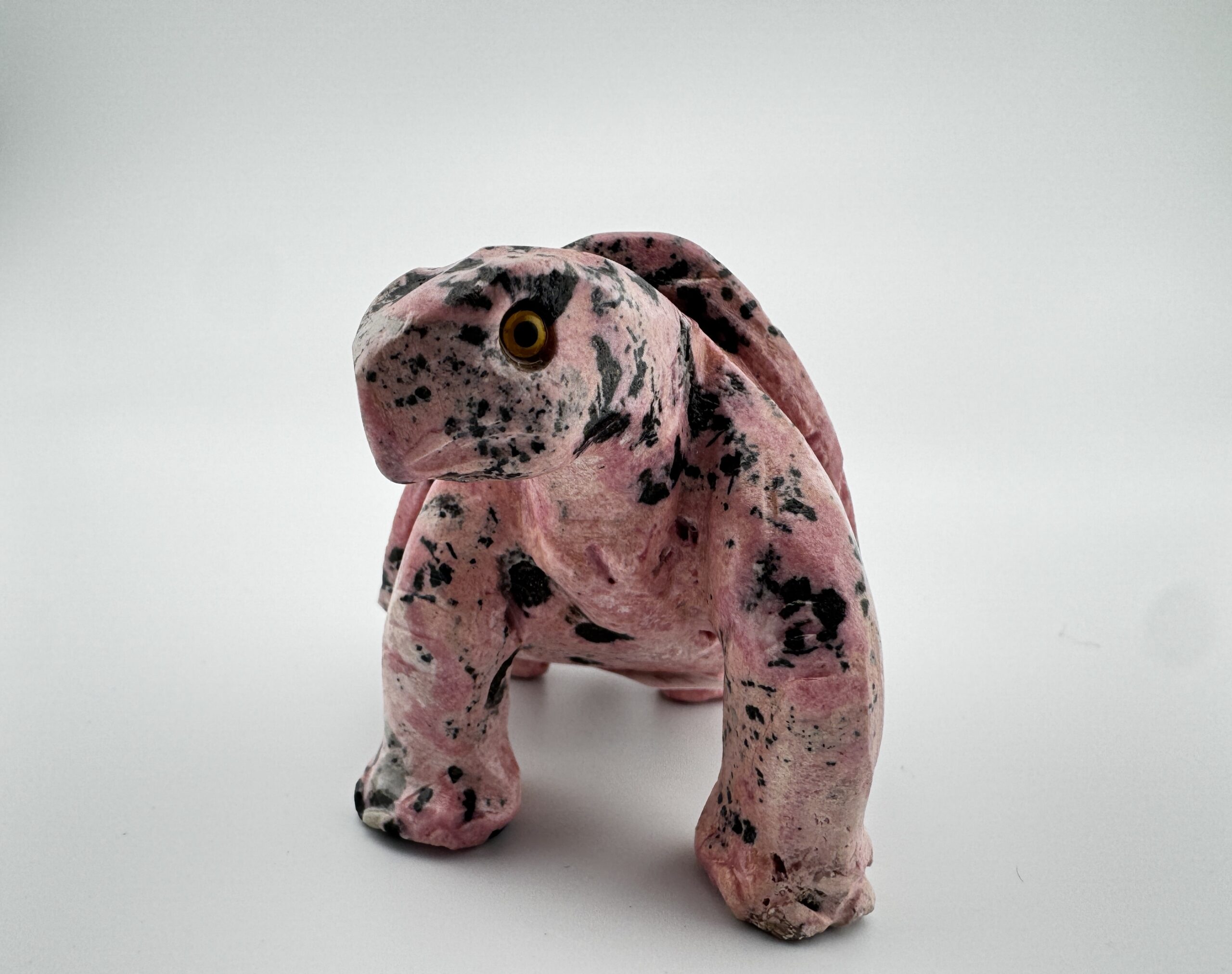Peruvian Rhodonite Carved Tortoise #7 - Image 5