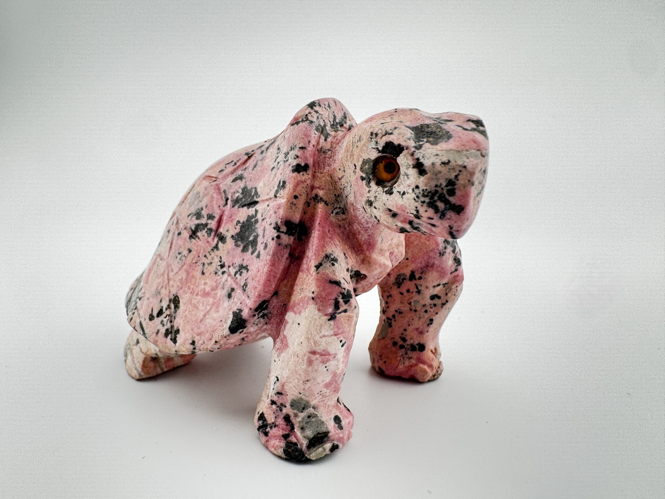 Peruvian Rhodonite Carved Tortoise #7 - Image 7