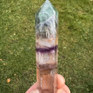 Rainbow Fluorite Double Terminated Point #38