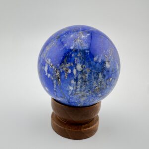 Lapis Lazuli Sphere With Wooden Base #49