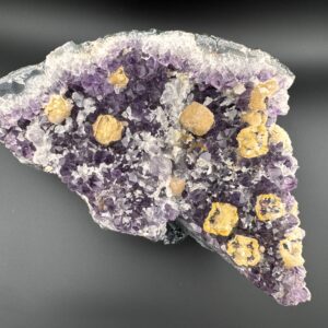 Amethyst With Honey Calcite #57