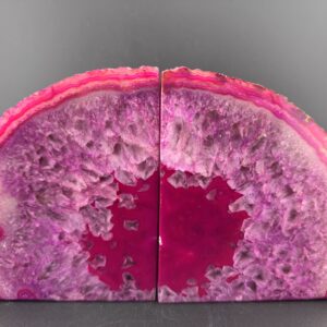 Pink Agate Bookends #59